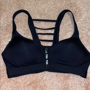 PINK Ultimate Zip Push Up Sports Bra